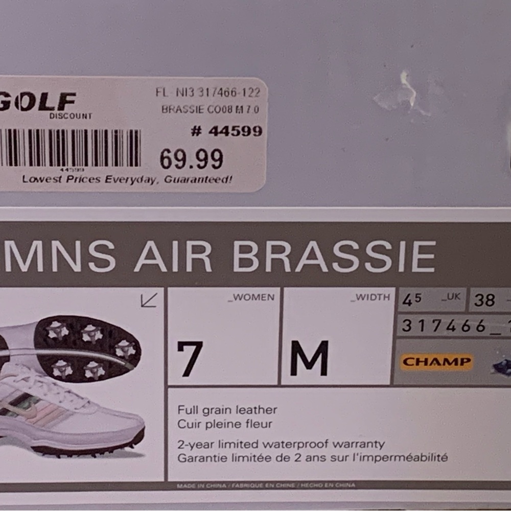 Nike Air Women’s Leather Golf Shoes/Cleats Gem